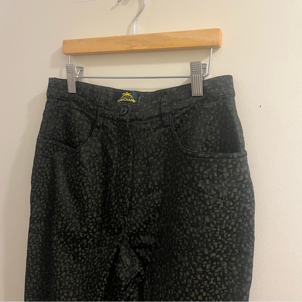 Vintage Longchamp Printed Pants